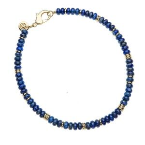 Jane Win Gumdrop Beaded Necklace in Lapis